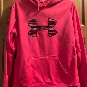 Under Armour pink and black hoodie